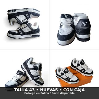 Zapatillas Louis Vuitton Negras y Blancas 43 y 44