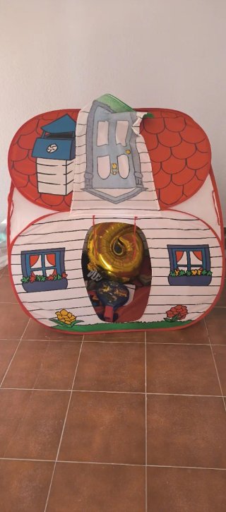 Casita de tela plegable infantil