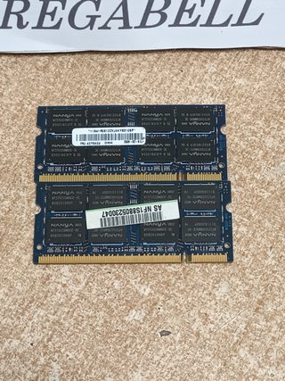 2 memorias ram ddr2, 2gb sodimm, 667mhz, nanya