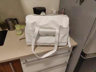 Bolso bebé Mayoral blanco lunares