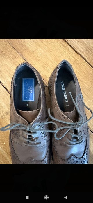 Zapatos de vestir de piel hombre marrones