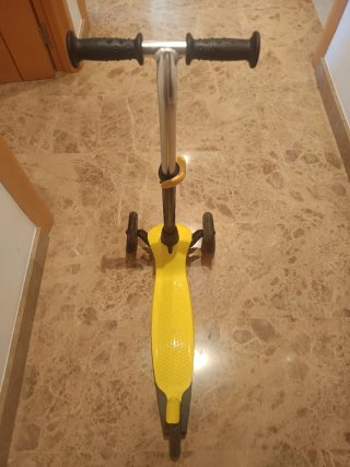 Patinete 3 ruedas Btwin Oxelo Amarillo