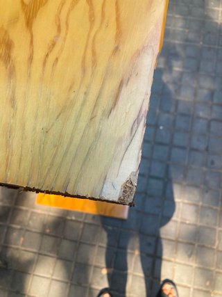 Escritorio vintage madera y formica 80's