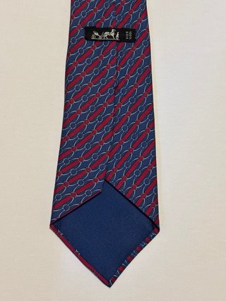 Corbata Hermes Azul y Roja