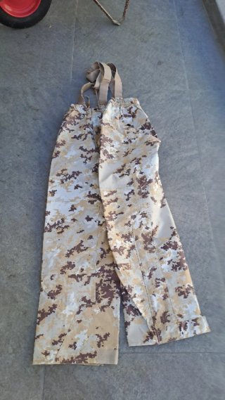 Pantalone impermeabile militare bianco tg 50