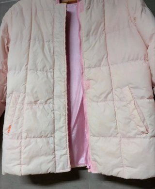 Chaqueta plumón rosa