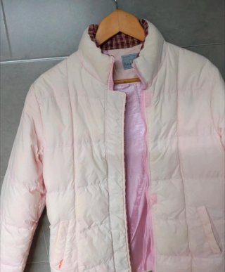 Chaqueta plumón rosa