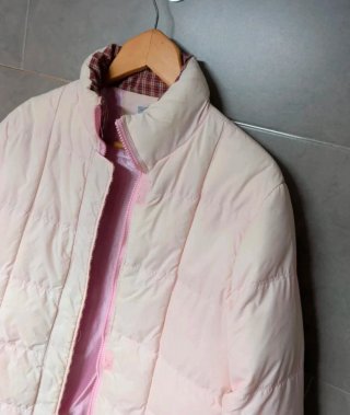 Chaqueta plumón rosa
