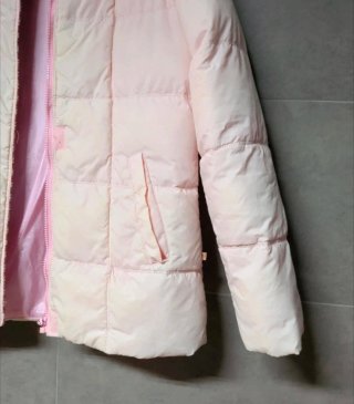 Chaqueta plumón rosa