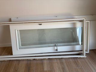 Puertas blancas con cristal