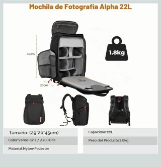 Mochila K&F CONCEPT Nature Wander 01 25L