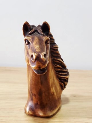Reposapipas Vintage Cabeza Caballo Años 60