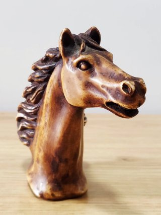 Reposapipas Vintage Cabeza Caballo Años 60