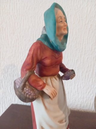 Figuras porcelana vintage ancianos pareja