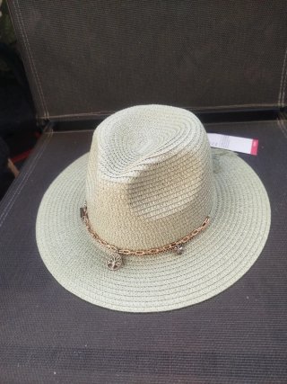 Sombrero verde oliva boho-chic