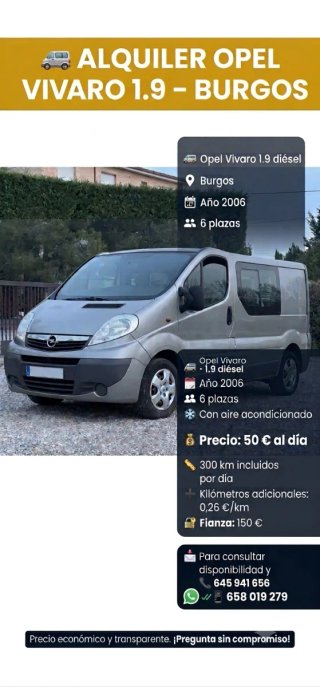 ALQUILER furgoneta