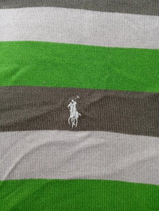 Maglione Ralph Lauren L righe grigio/verde