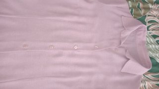 Camisa Blusa Vintage Lila Manga Francesa Talla XS