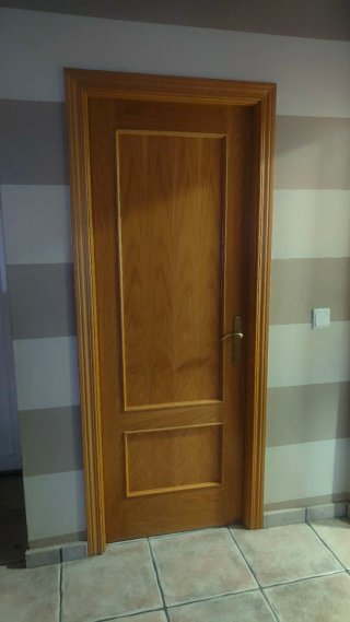 Puertas de madera con cristal