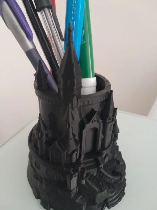 Portapenne Castello Stile Hogwarts Nero