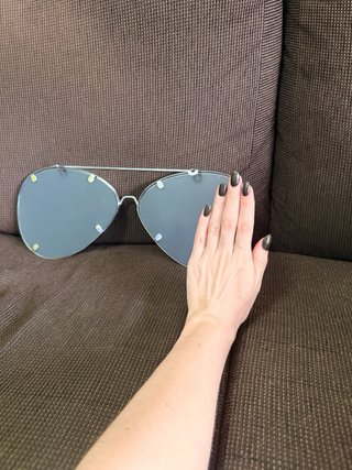 Specchio da Parete Occhiali da Sole Argento
