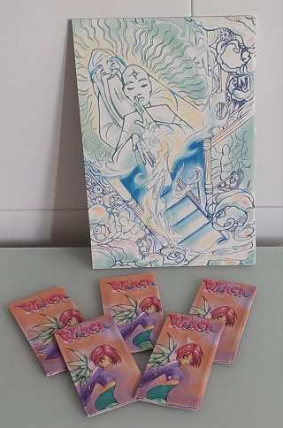 REVISTA W.I.T.C.H. 2003 COMIC + 5 PAÑUELOS  PAPEL