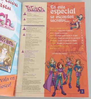 REVISTA W.I.T.C.H. 2003 COMIC + 5 PAÑUELOS  PAPEL