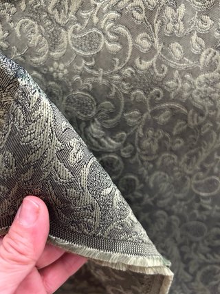Corte para traje fallera manga larga verde musgo