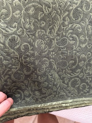 Corte para traje fallera manga larga verde musgo