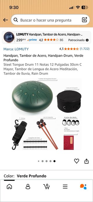 Tamburi metallici tibetani verdi