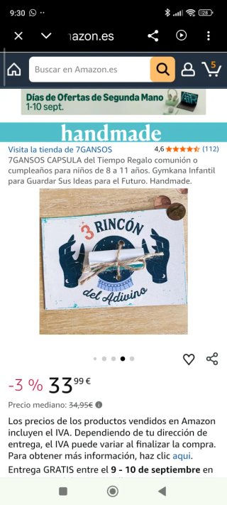 Cápsula del Tiempo 7GANSOS, sin abrir