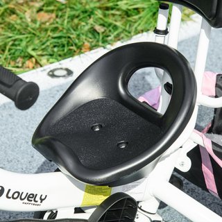 Triciclo para Niños Con Manillar 6 en 1, Cochecito para Niños Con Capota Regulable, Cinturón de Seguridad y Cesta, Edad 1-5 Años, Rosa