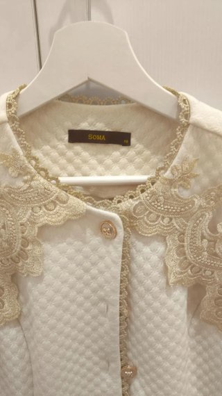 Chaqueta SOMA elegante XS encaje perlas