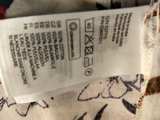 Blusa H&M Flores Manga Larga Talla XXL