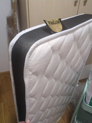 Cuna con Colchon, plegable Mobiclinic gris