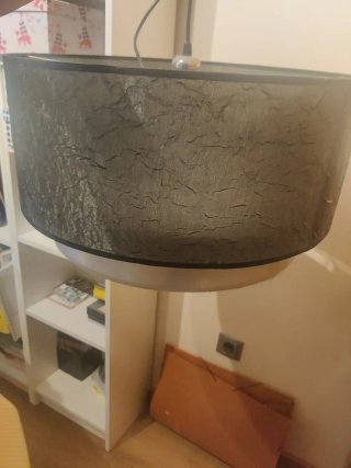 Lámpara de techo tela y metal