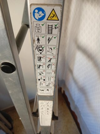 Escalera Tijera Aluminio 5 Peldaños
