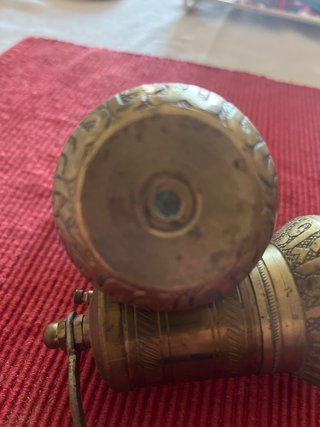 2 Molinillos Café/Pimienta Metal Antiguos Turcos