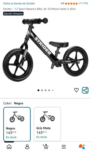 Bicicleta equilibrio STRIDER 12 SPORT