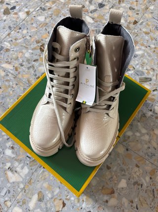 Botas Beige/Dorado de mujer
