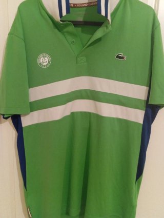 Polo Lacoste Roland Garros Talla L Verde