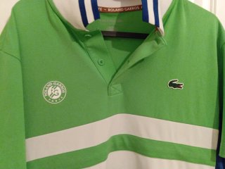 Polo Lacoste Roland Garros Talla L Verde