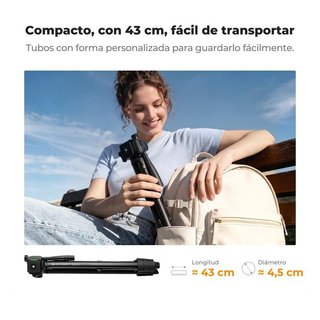 Trípode 147cm plegable K&F NUEVO