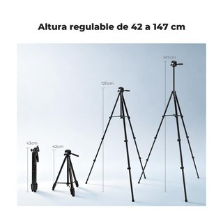 Trípode 147cm plegable K&F NUEVO