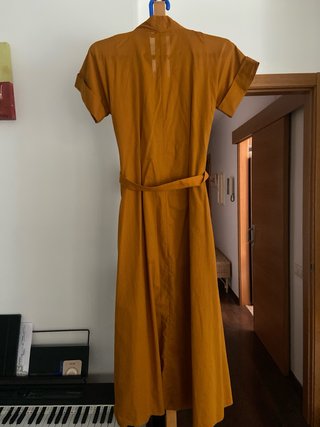 Vestido midi Zara camel T-S