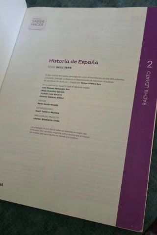 HISTORIA DE ESPAÑA SERIE DESCUBRE 2 BACHILLERATO
