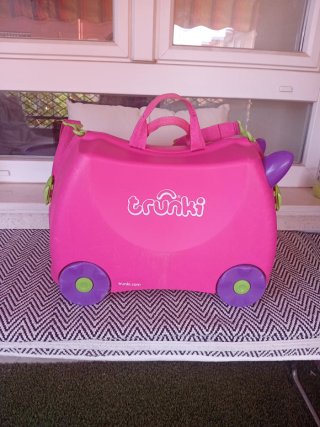Maleta infantil Trunki rosa y morada