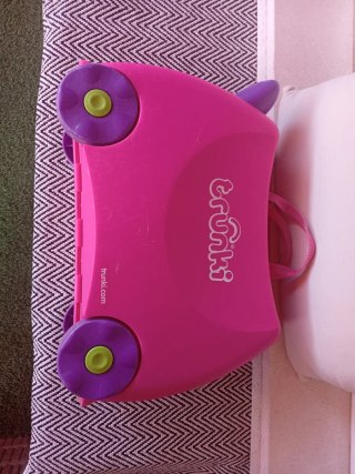 Maleta infantil Trunki rosa y morada