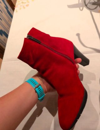 Botines rojos Heymo