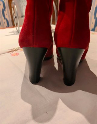 Botines rojos Heymo